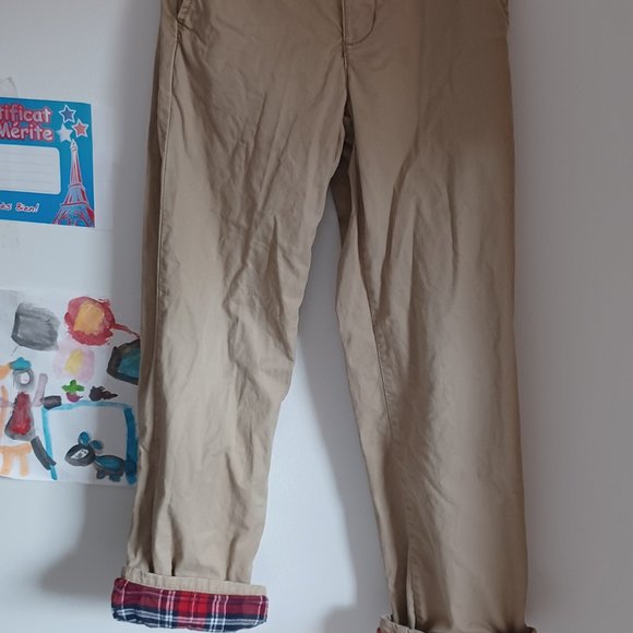 Lot of dog Sweater + lined winter pants red/plaid size 7 - Picture 2 of 8